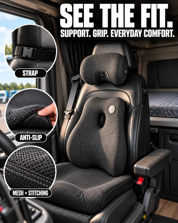 Installed kit, neck strap, anti-slip underside and mesh stitching