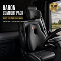 Baron Comfort Pack installed in an HGV cab with 90-day road-test guarantee