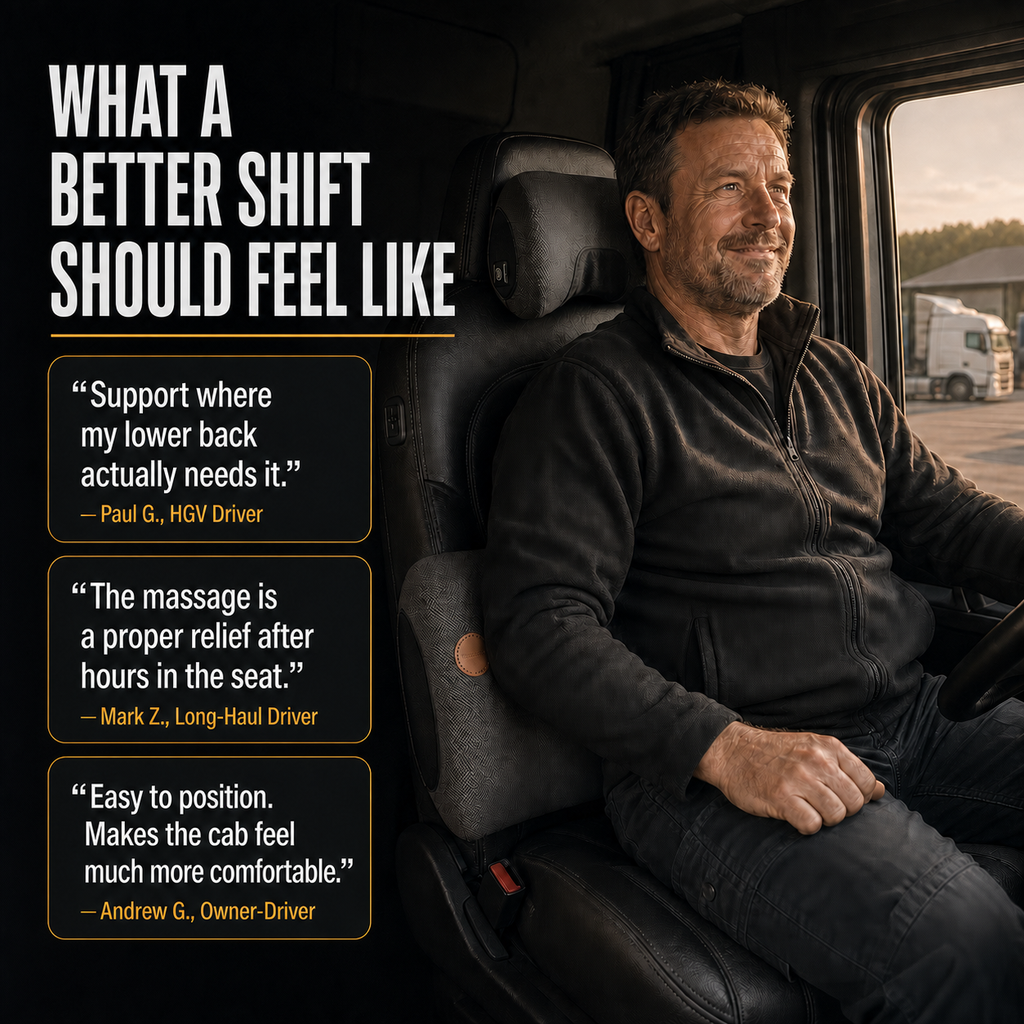 HGV driver reviews of Baron Comfort support and massage
